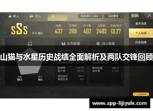 山猫与水星历史战绩全面解析及两队交锋回顾